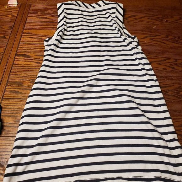 Kate Spade striped cotton Jersey lace up dress Med - Picture 3 of 6